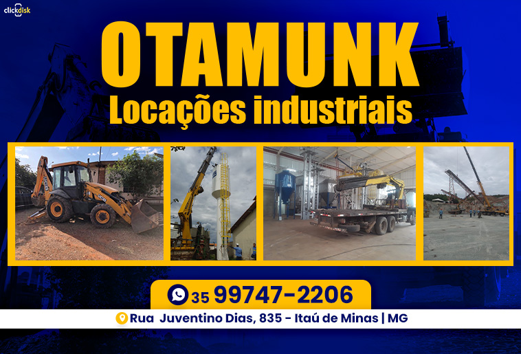 Banner OTAMUNK LOCAÇÕES DE EQUIPAMENTOS